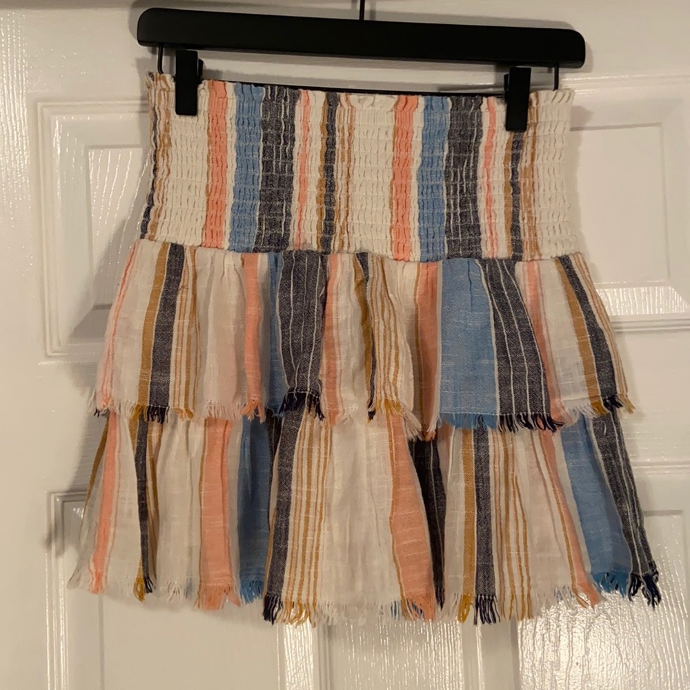 Multi color summery mini skirt